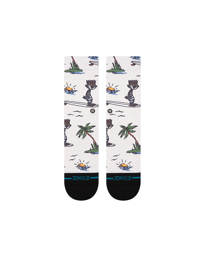 Stance Kool Katz Surf Crew Socks Canvas