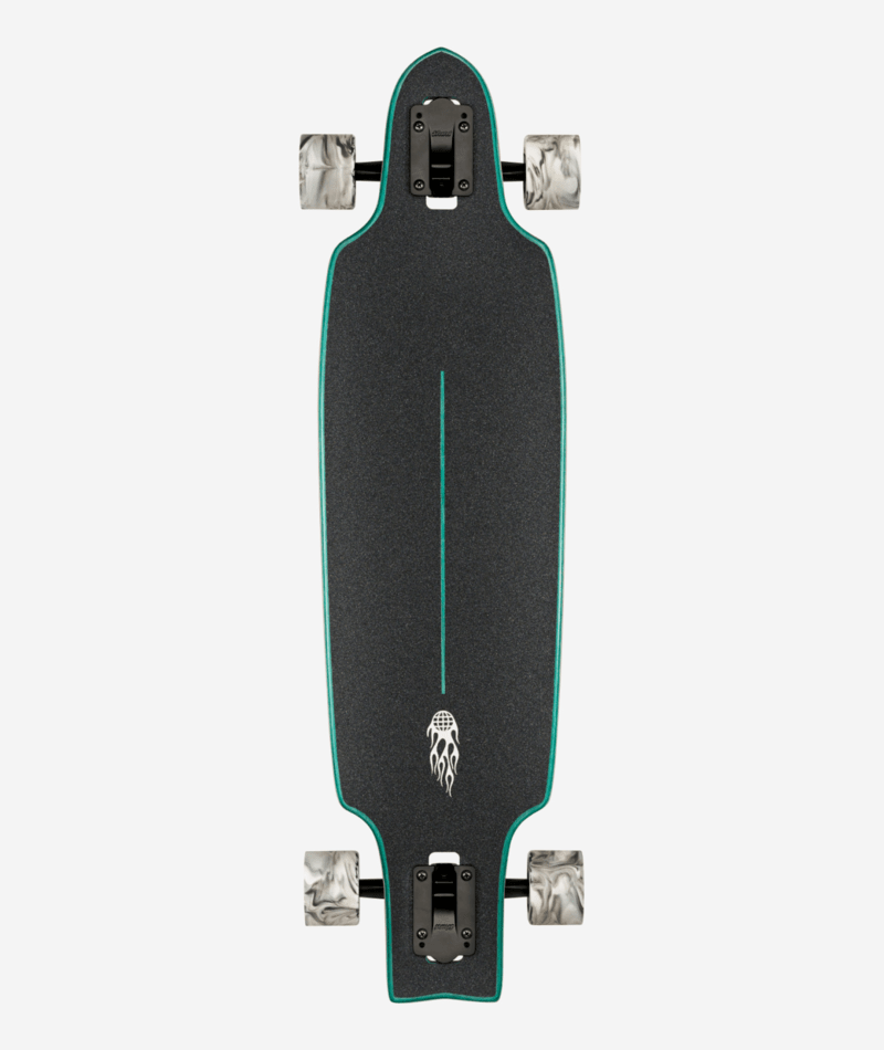 Globe Prowler Mid 34 Longboard Green Flames