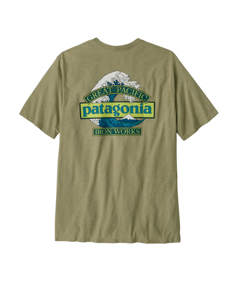 Patagonia M's L/S Great Waves Responsibili-Tee Gumtree Green