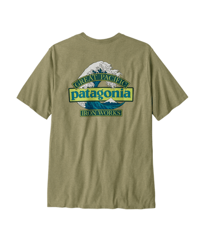 Patagonia M's L/S Great Waves Responsibili-Tee Gumtree Green