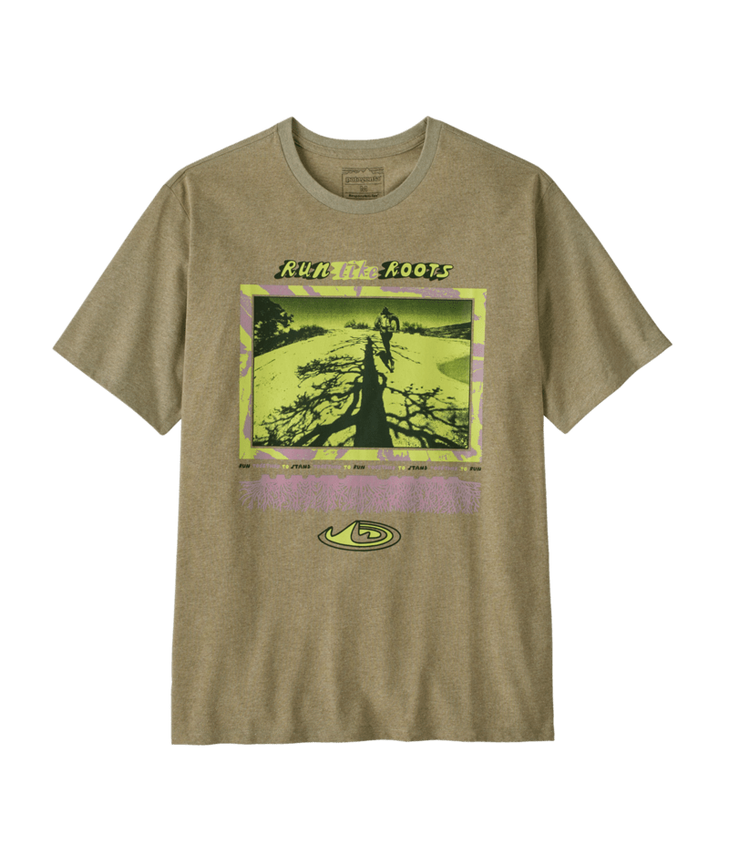 Patagonia M's Run Like Roots Responsibili-Tee Gumtree Green