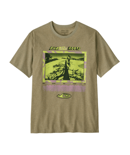 Patagonia M's Run Like Roots Responsibili-Tee Gumtree Green