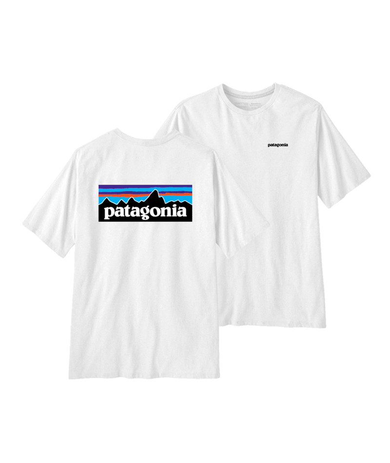 Patagonia M's P-6 Logo Responsibili-Tee White
