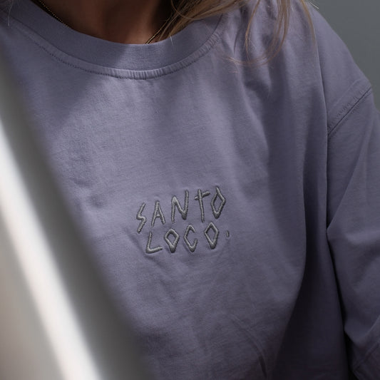 SantoLoco Stick Logo T-Shirt Lila