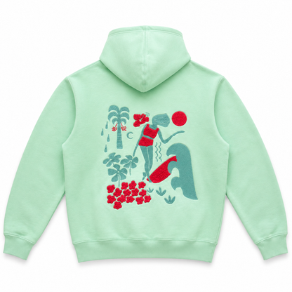 SantoLoco Lizzy Aloha Hoody Light Green