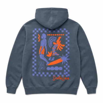 SantoLoco Lizzy Longboard Hoody Navy