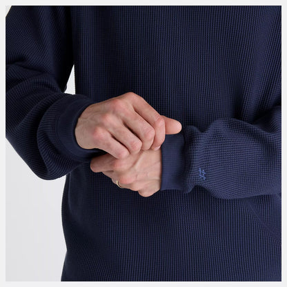 New Balance Numeric Waffle Knit Long Sleeve Henley DNT