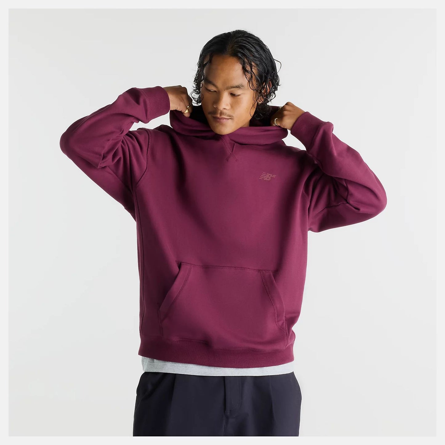 New Balance Numeric French Terry Hoodie Red