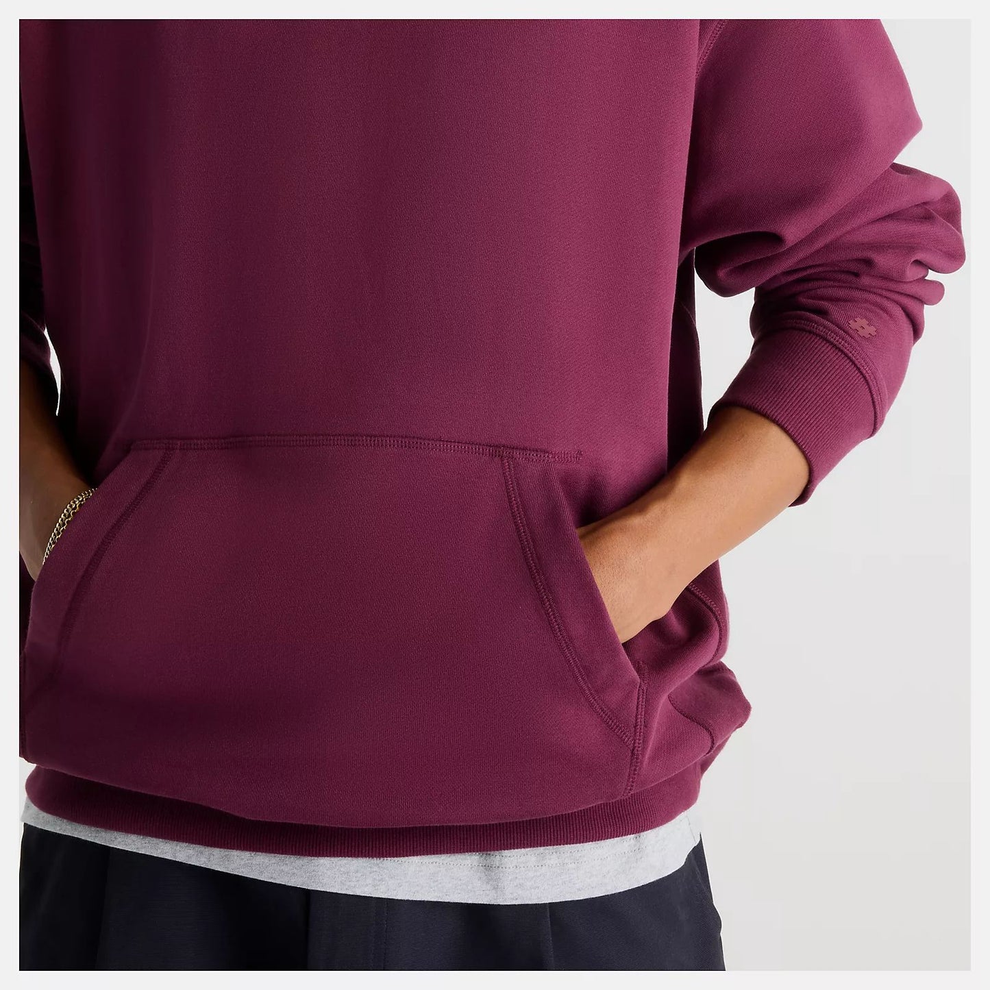 New Balance Numeric French Terry Hoodie Red