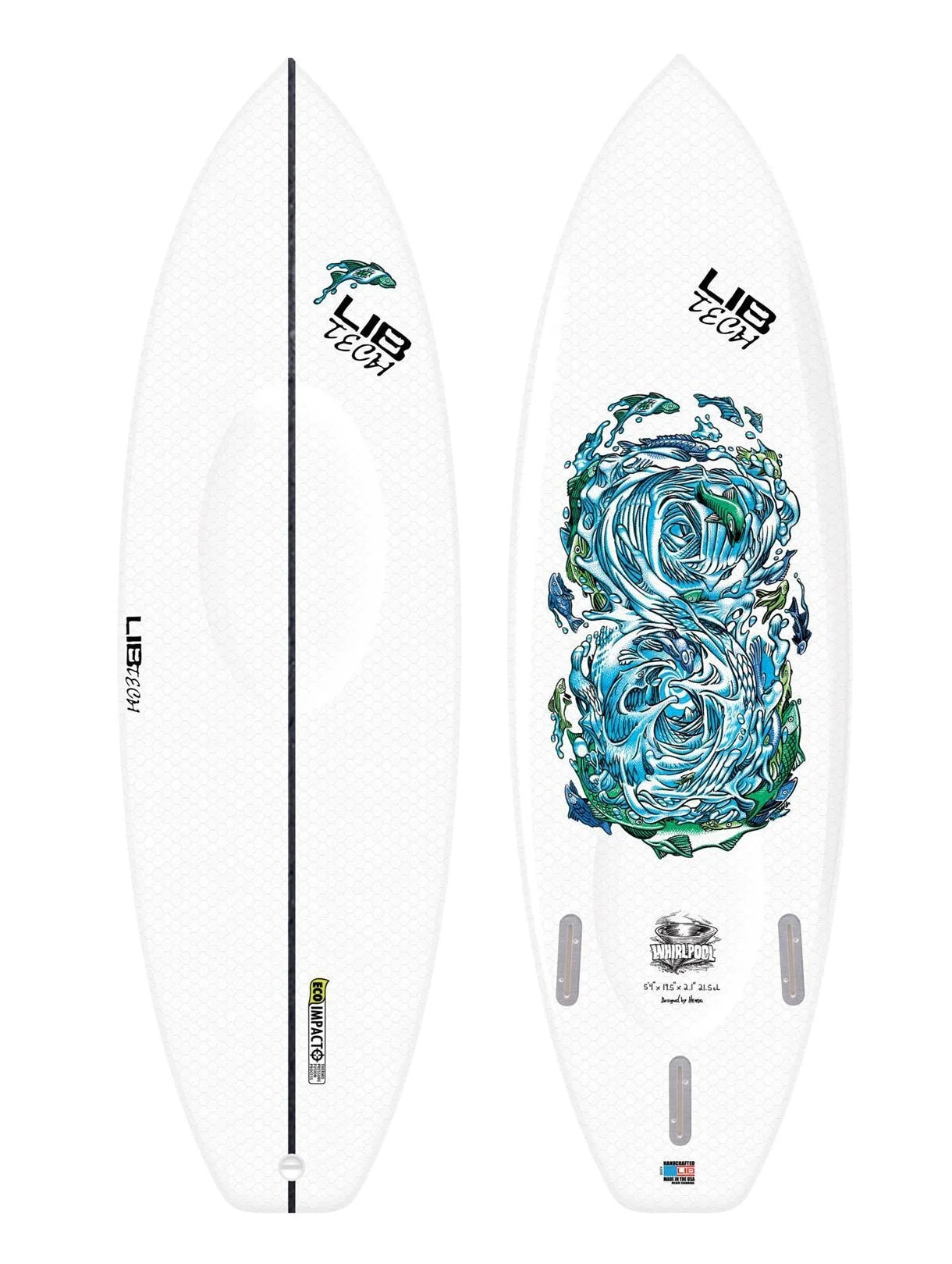 Prancha de surfe LIB TECH Whirlpool 5'4