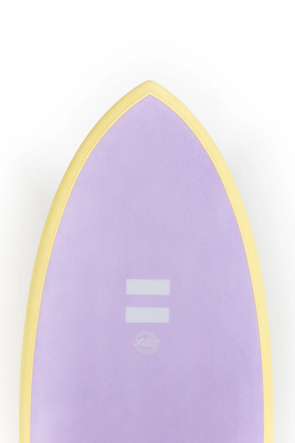 Indio Endurance DAB Fish Surfboard Cream Lilac Pink 5'3"