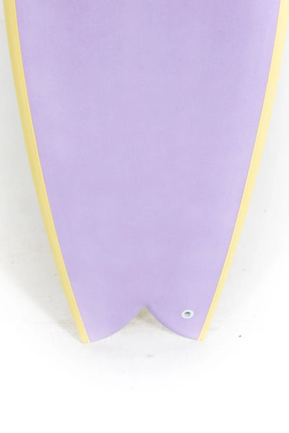 Indio Endurance DAB Fish Surfboard Cream Lilac Pink 5'3"