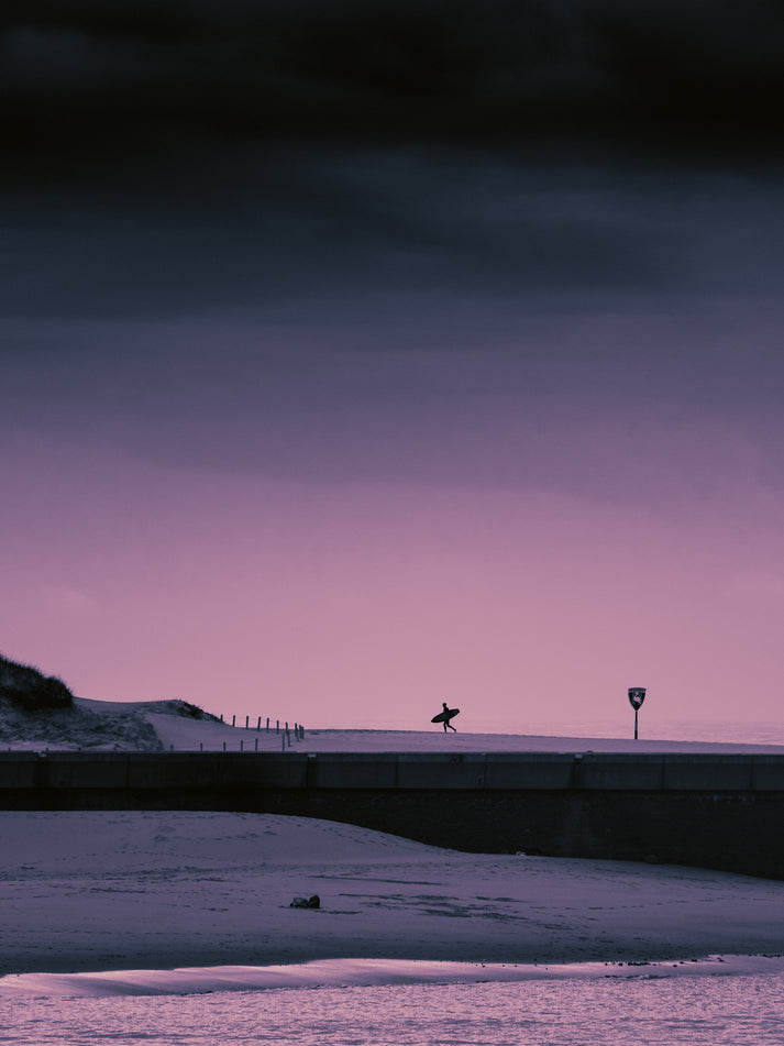 Jop Hermans Purple Silhouette Postcard