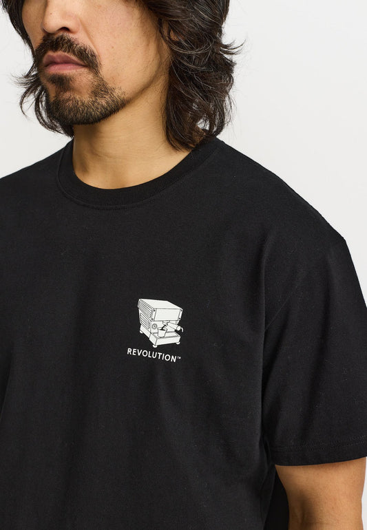 Revolution Printed Tee Black