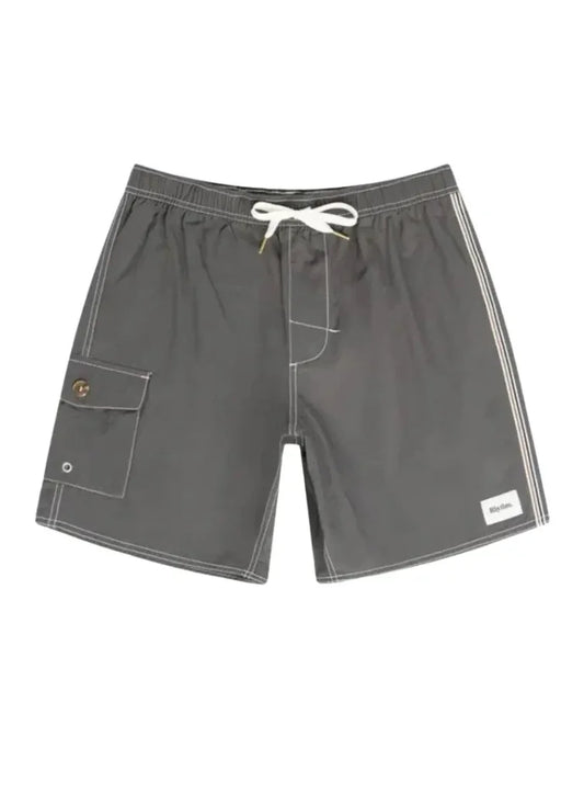 Rhythm Patch Beach Shorts Grau