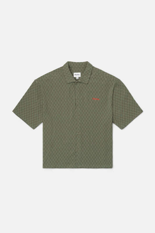 Rhythm Wash Check Relaxed Shirt Green