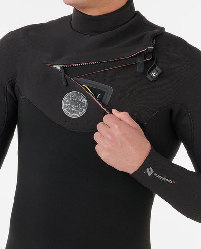 RipCurl Flashbomb CZ 4/3 Wetsuit Black Schwarz