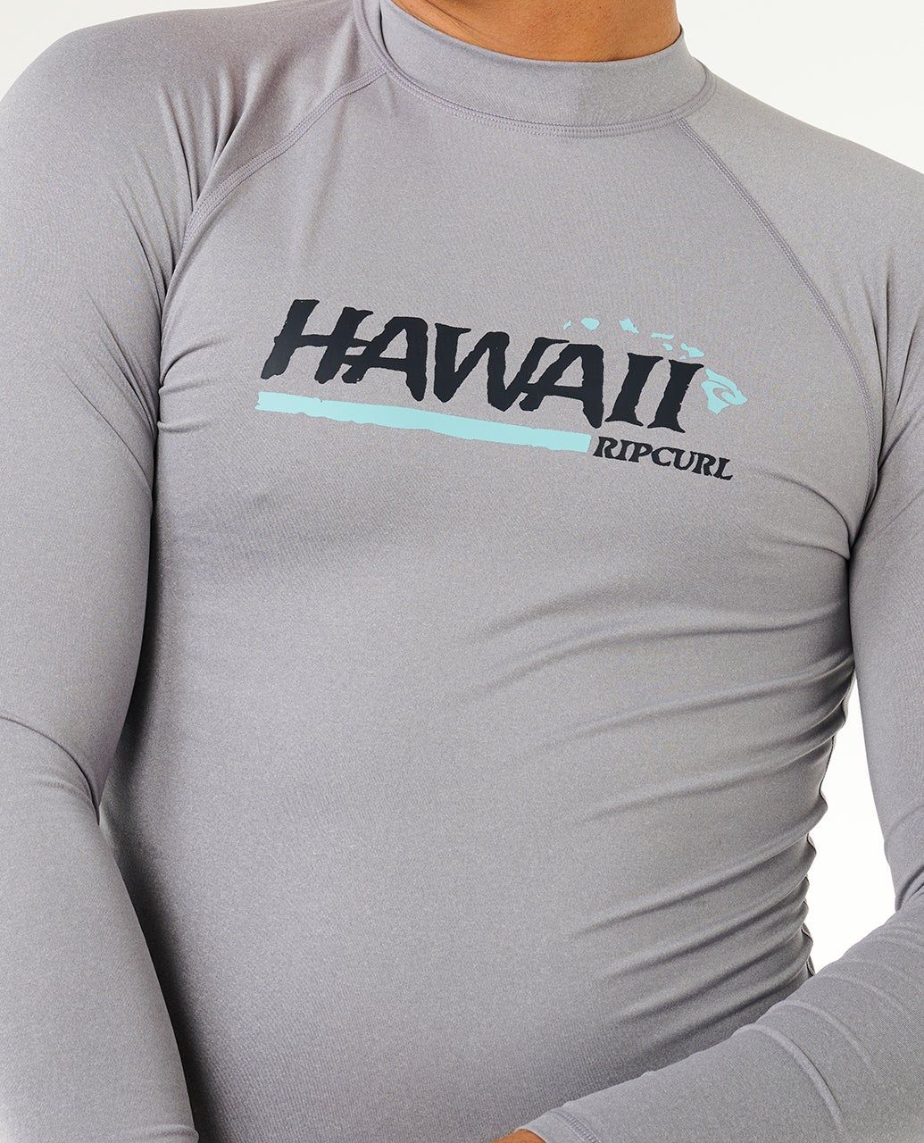 Rip Curl Hawaii Gritty UPF Longsleeve Black Grey Marle