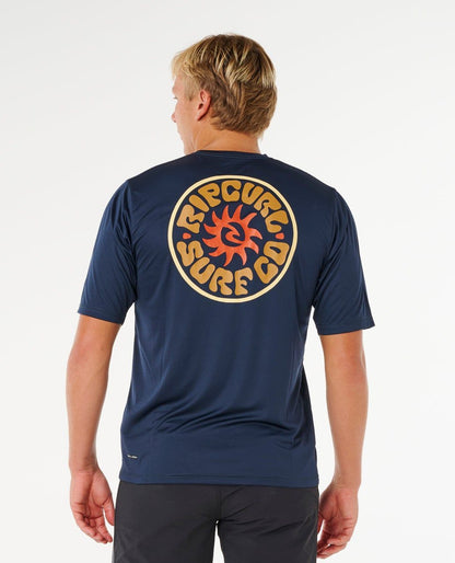 Rip Curl Pacific Rinse Surflite UPF S/S Tee Dark Navy