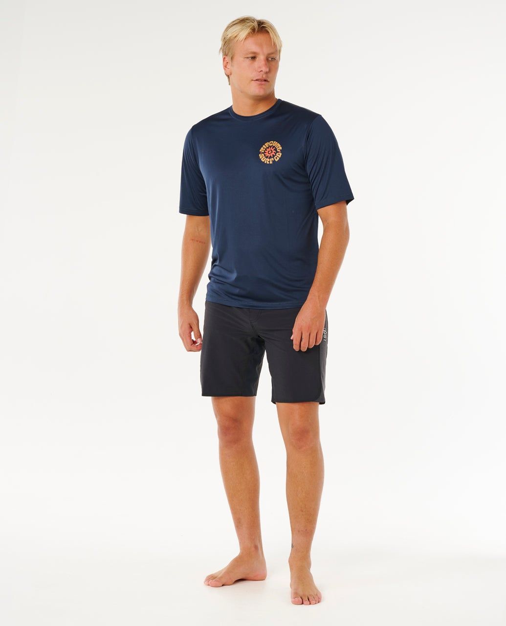 Rip Curl Pacific Rinse Surflite UPF S/S Tee Dark Navy
