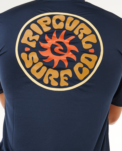 Rip Curl Pacific Rinse Surflite UPF S/S Tee Dark Navy