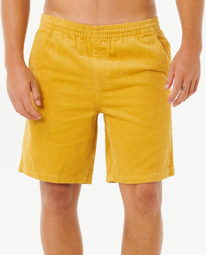 Rip Curl Premium Surf Cord 19 Volley Shorts Pine Night Golden Hour