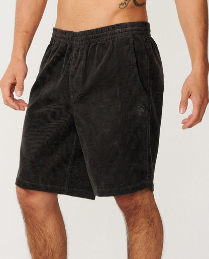 Rip Curl Premium Surf Cord 19 Volley Shorts Pine Night Black