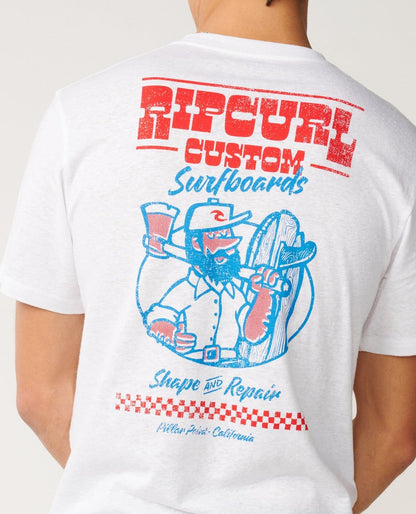 Rip Curl Shaper Address Tee White