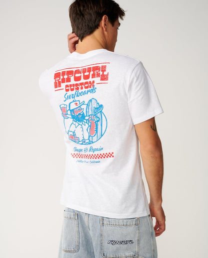Rip Curl Shaper Address Tee White