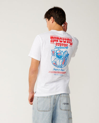 Rip Curl Shaper Address Tee White