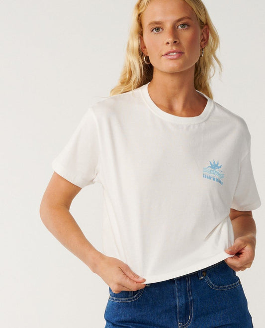 Rip Curl Swell Crop Tee Bone