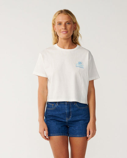 Rip Curl Swell Crop Tee Bone