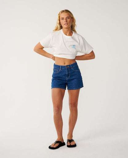 Rip Curl Swell Crop Tee Bone