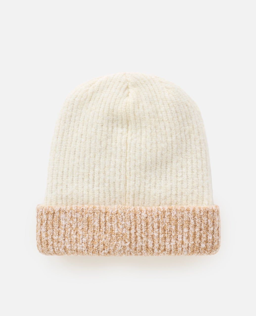 RipCurl 2 Tone Reg Revo Beanie Off White/Tan
