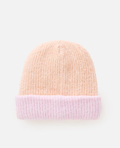 RipCurl 2 Tone Reg Revo Beanie Peach / Lilac