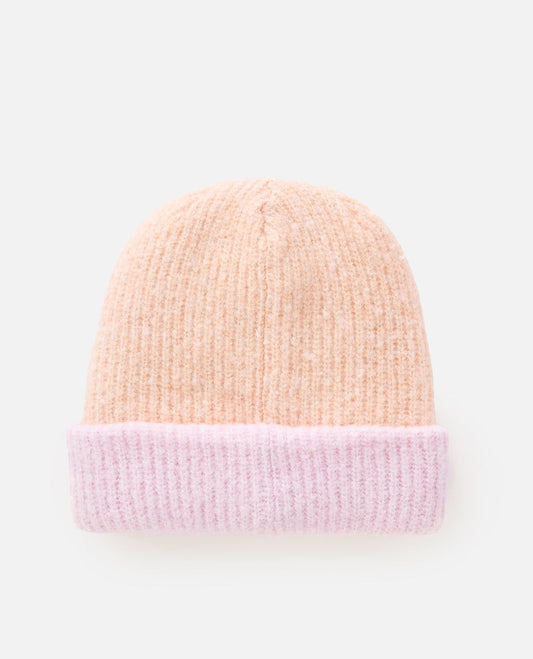 RipCurl 2 Tone Reg Revo Beanie Peach / Lilac