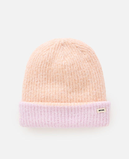 RipCurl 2 Tone Reg Revo Beanie Peach / Lilac
