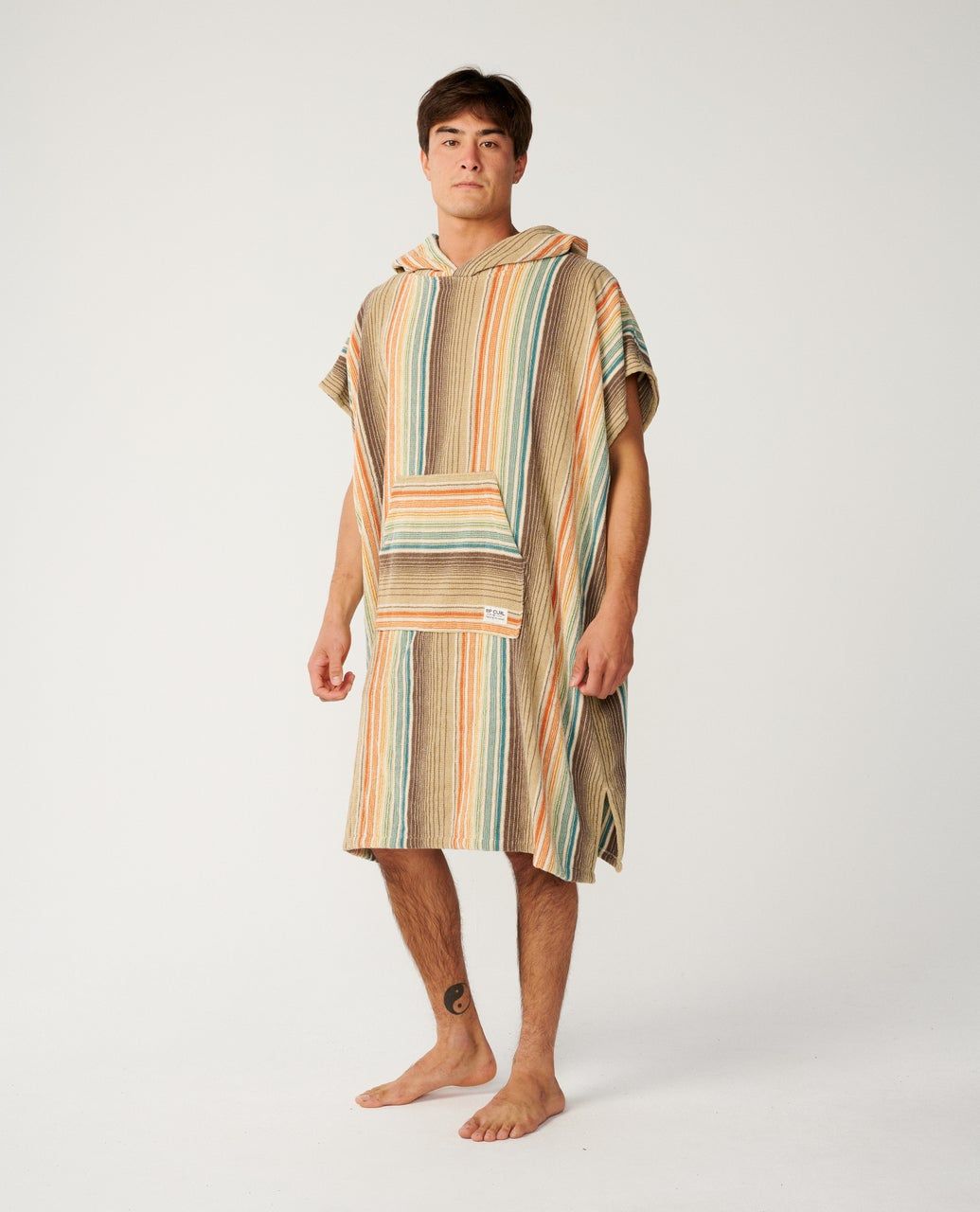 RipCurl Classic Surf Hooded Towel Khaki Sand 104cm / 40,9"