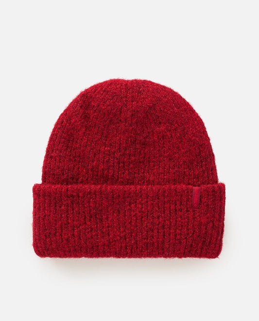RipCurl Classic Surf Tall Beanie Green Maroon