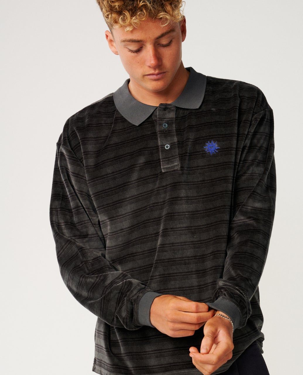 RipCurl Disorder Polo Washed Black