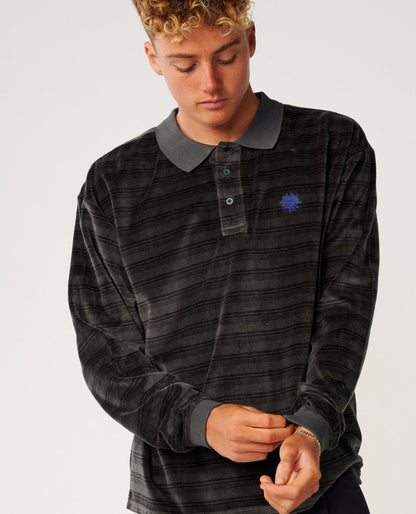 RipCurl Disorder Polo Washed Black