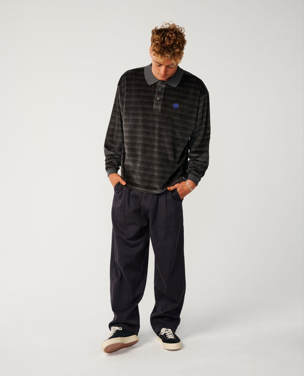 RipCurl Disorder Polo Washed Black