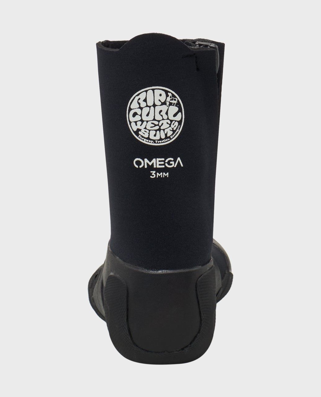 RipCurl Omega 3mm Round Toe Zip Boot Black