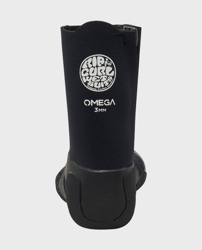 RipCurl Omega 3mm Round Toe Zip Boot Black