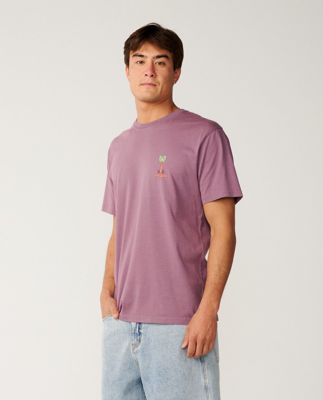 RipCurl Pacific Rinse Higgins Tee Dusty Purple