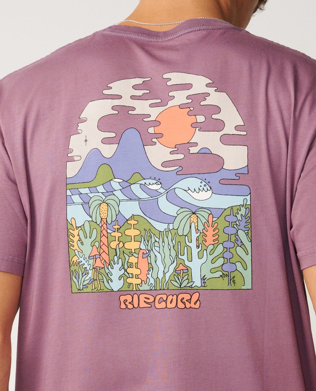 RipCurl Pacific Rinse Higgins Tee Dusty Purple