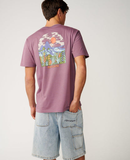 RipCurl Pacific Rinse Higgins Tee Dusty Purple