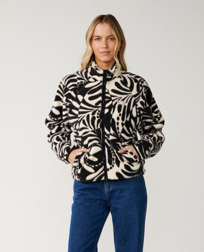 RipCurl Party Pack Polar Allover Jacket Black / White