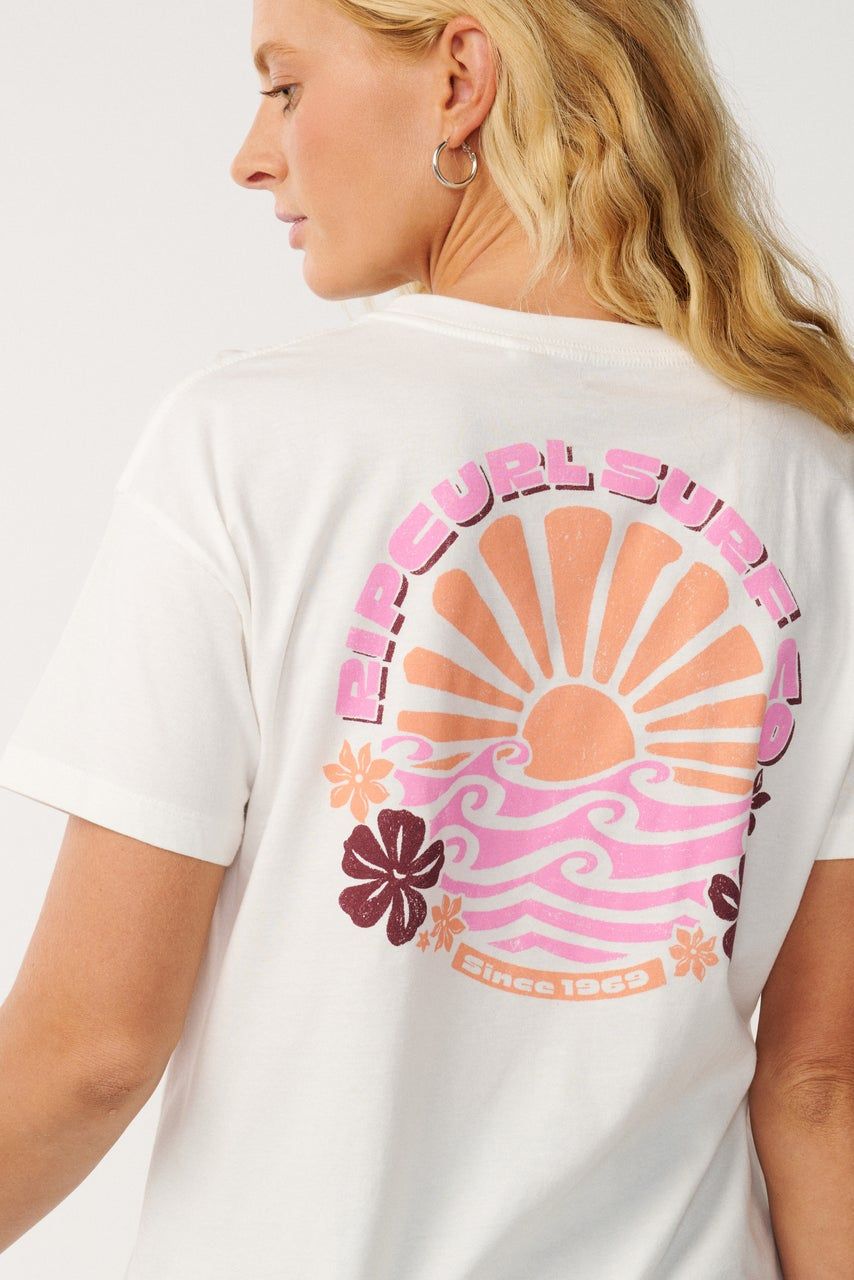 RipCurl Party Wave Art Relaxed Tee