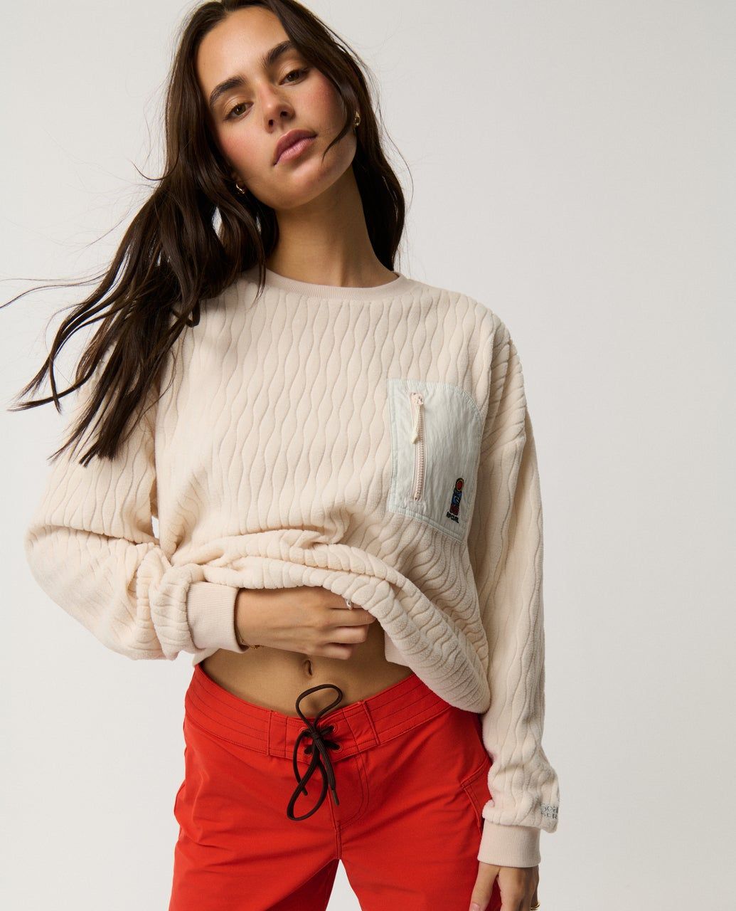 RipCurl S-Series Jacquard Fleece Sweatshirt Shell